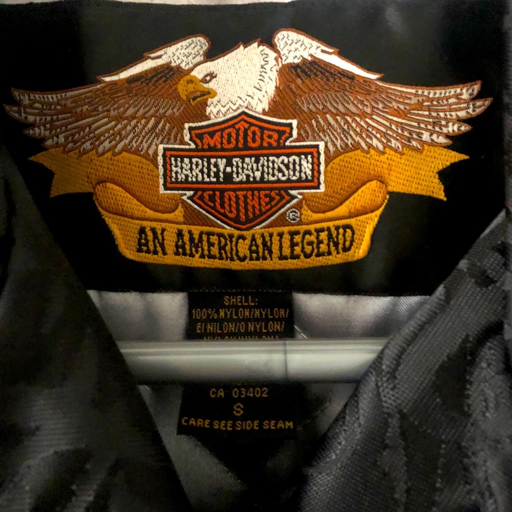 Vintage brocade Harley Davidson Women’s jacket